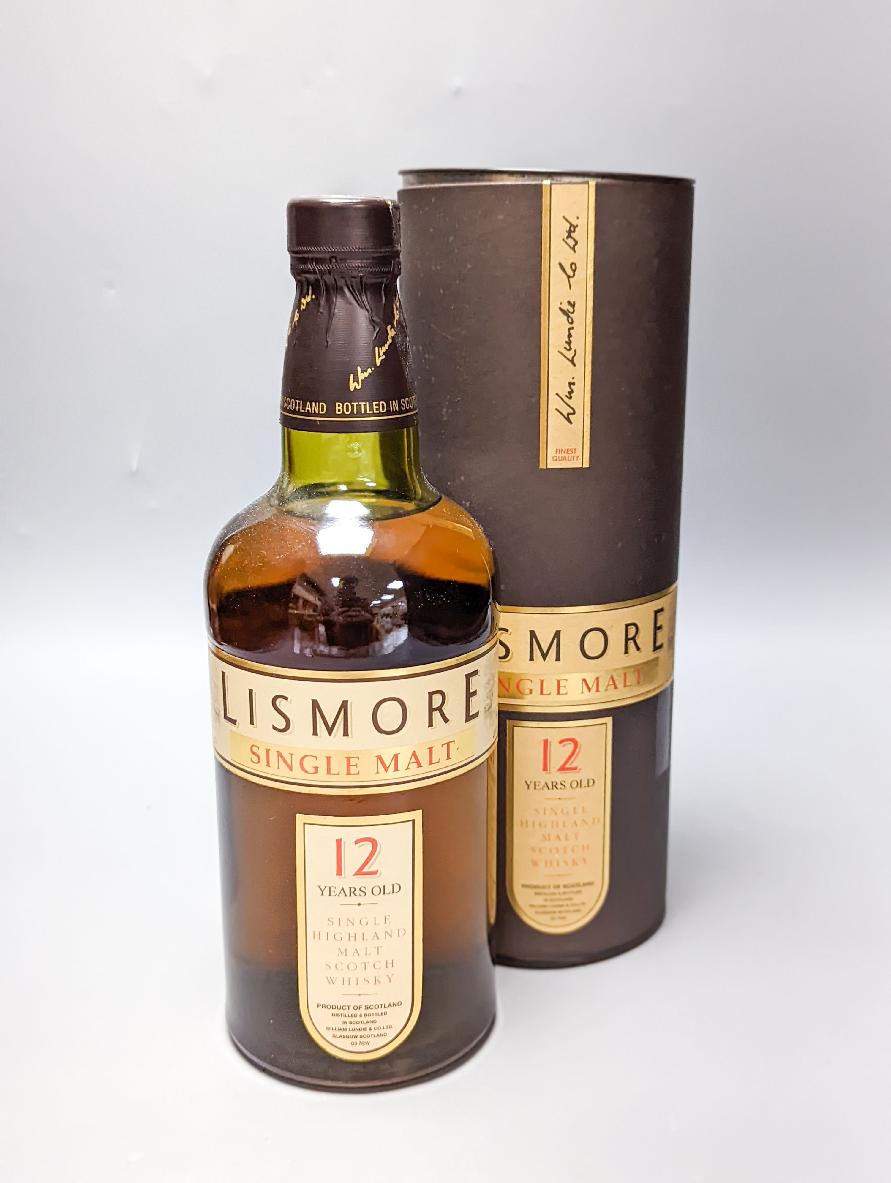 Six assorted single malt whiskies including The Macphails Collection 8 year old, The Glenlivet aged 15 years, Lismore 12 years old, Ben Nevis aged 10 years, Singleton 12 years and Caol Isla aged 12 years, all but one box